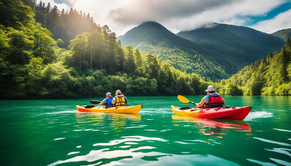 sit-on-top recreational kayaks