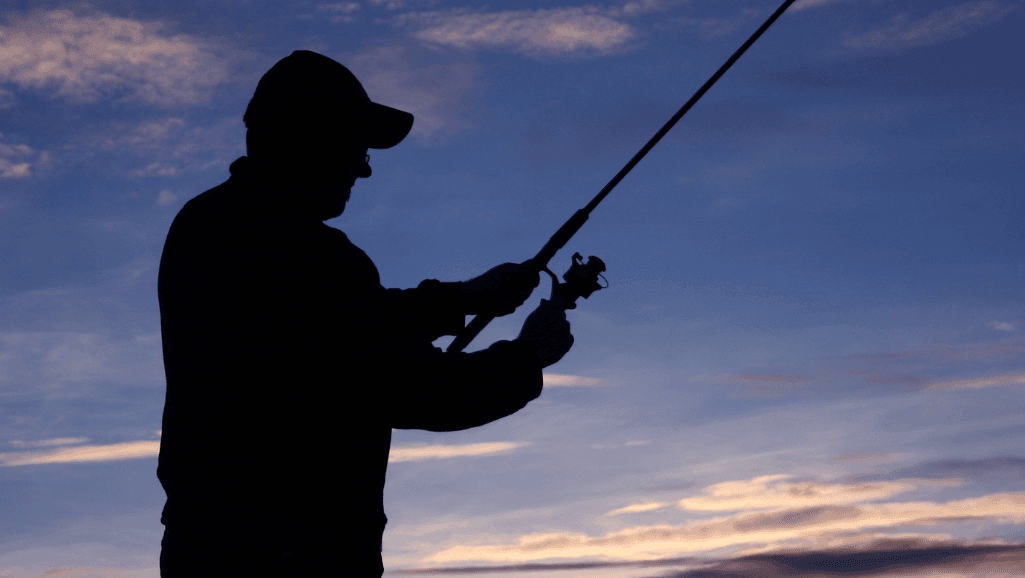 assembling a fishing rod and reel