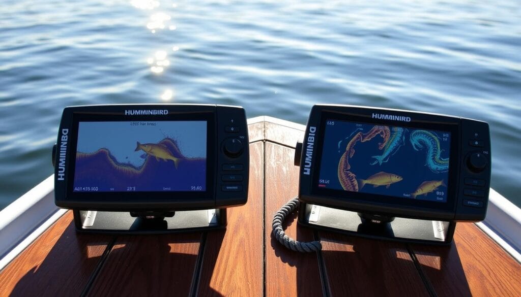 Side imaging sonar display
